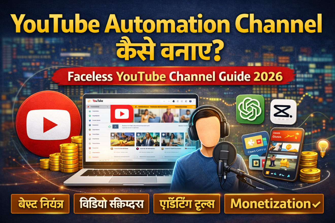 YouTube Automation Channel Kaise Banaye (2026 Complete Guide)